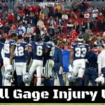 Russell Gage Injury Update