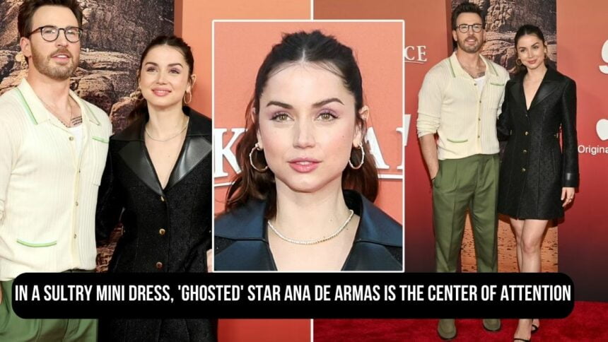 In A Sultry Mini Dress, 'Ghosted' Star Ana De Armas Is The Center Of Attention