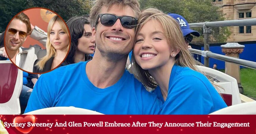 Sydney Sweeney And Glen Powell Embrace After They Announce Their Engagement