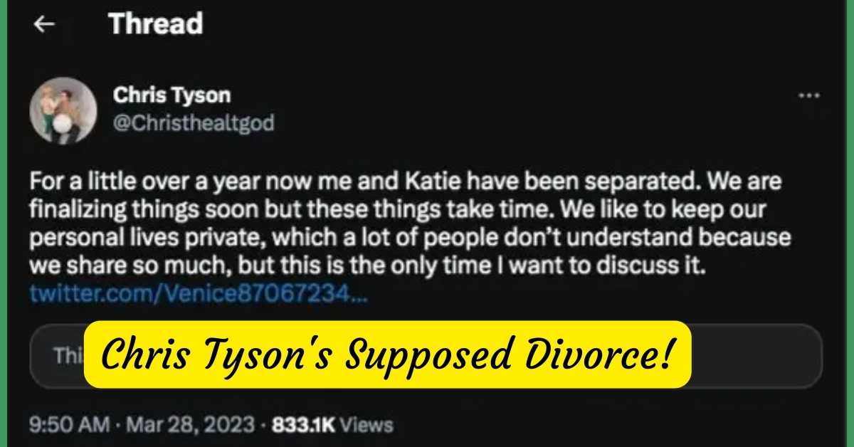 Chris Tyson's Supposed Divorce!