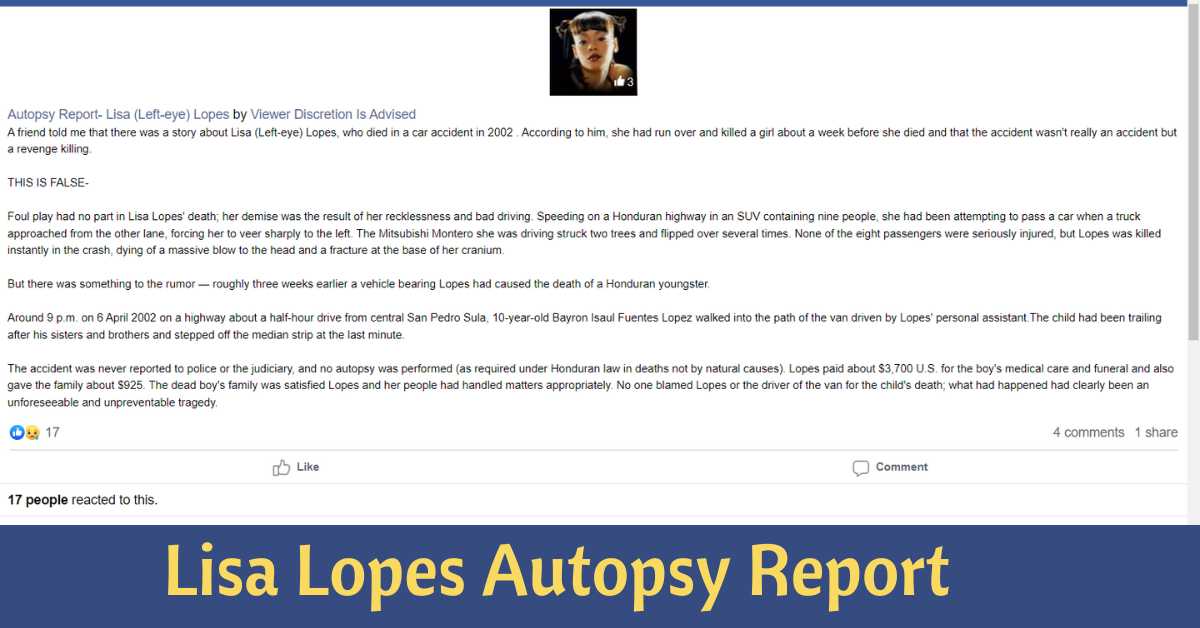 Lisa Lopes Autopsy Report