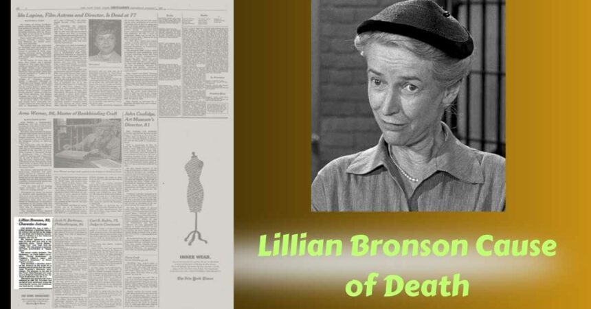 Lillian Bronson Cause of Death