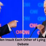 Trump And Biden Insult Each Other of Lying in Presidential Debate