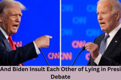 Trump And Biden Insult Each Other of Lying in Presidential Debate