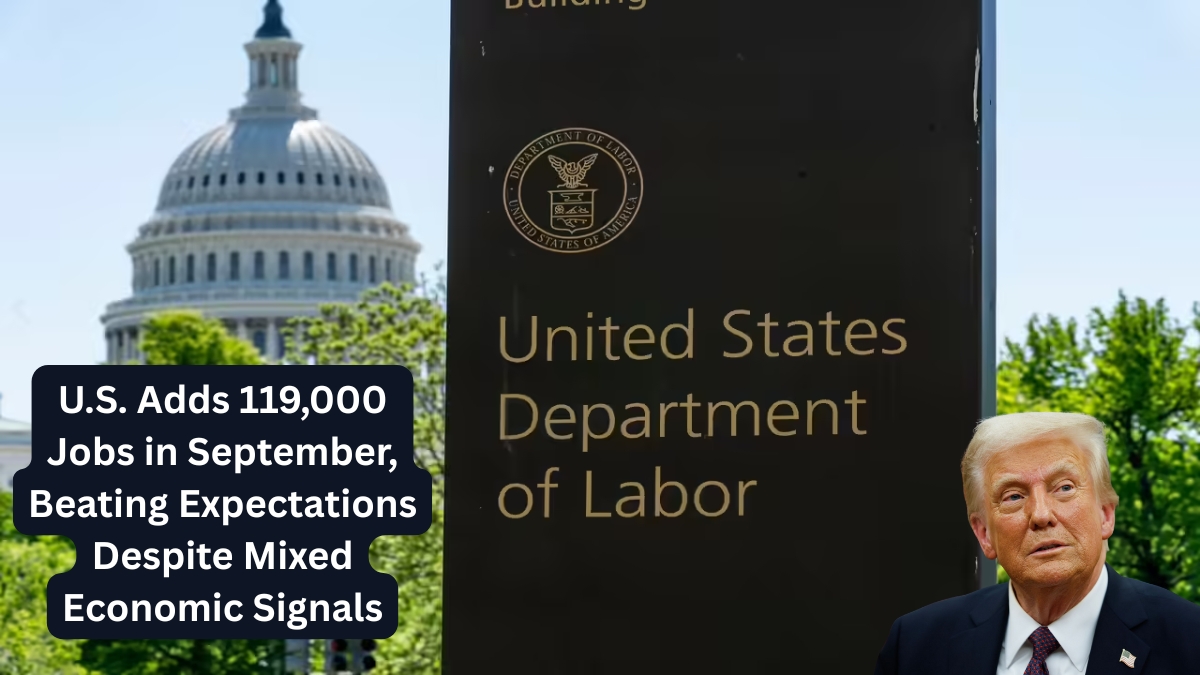 U.S. Adds 119000 Jobs in September